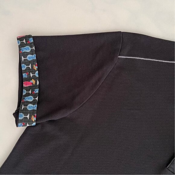 Tommy Bahama Cocktail Time Five o'Clock IslandZone Polo Black Size M - Picture 4 of 7